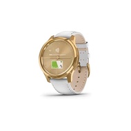 Garmin (Garmin) Watch Smart Watch Vivomove Luxe White Leather / 24K Gold