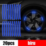 20pcs Stiker Reflektor Velg Mobil Motor Sticker Reflector Roda ban Mobil Stiker