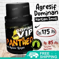 SEMPATI Doping Vip Black Panther Vitamin Obat Ayam Laga Pil Kapsul Meningkatkan Agresif Dan Power Ayam Aduan Jantan Jago Tingkatkan Stamina Kuatkan Otot Tahan Lama Di Ring Aduan