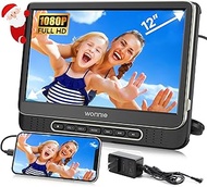 WONNIE 12" Portable Headrest DVD Player for Car with HDMI in/Out Function