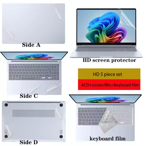 For Samsung GalaxyBook 5 4 3 360 14 16 computer body protective film book 5 4 3 Pro shell transparen
