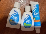QV bath oil , gentle wash , cream