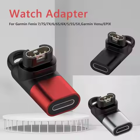 Watch Charger Adapter Smart Watch Accessories for Garmin Fenix 7/7S/7X/6/6S/6X Micro USB/Type-C/IOS 