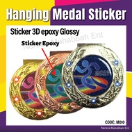 METAL Medal Bothside Sticker_Medal Besi With Ribbon Alloy Gold,Silver,Bronze