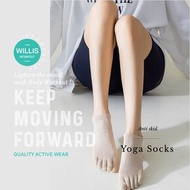 Grippy 夏天薄棉活潑短筒不焗身五指💗拇指外翻最佳保護💗防滑女空中瑜伽襪普拉提襪woman Summer anti skid yoga socks Pilates socks