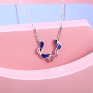 New Gold Jewelry Pt950 Platinum Necklace Enamel Embellishment Platinum Set Chain Platinum Moment Ser