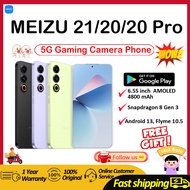 【New Arrivals/1 Year Warranty】MEIZU 21 / MEIZU 20 / Meizu 20 Pro Snapdragon 8 Gen 3 Smartphone/Meizu Phone /Meizu 21 6.55 inch 4800mAh 80W Fast Charging/Dual SIM 5G MEIZU Mobile Phone