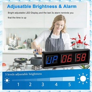 Gym TimerLED Interval Timer Digital Countdown Wall Clock Fitness Timer1.5Inch Digits Down/Up Clock S