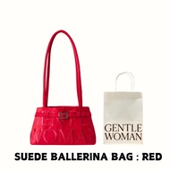 GENTLEWOMAN SUEDE BALLERINA BAG กระเป๋าผ้า กระเป๋านักบัลเล่ย์ สะพายไหล่ gentlewomen กระเป๋า ของแท้