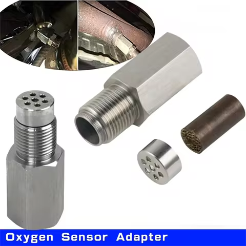 M18x1.5 Oxygen Sensor Adapter Spacer Catalytic Converter Fix Bung Extender Car Exhaust O2 Sensor Spa