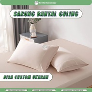 Jumbo Plain Zipper Pillowcase 50x70cm, 55x75cm, 50x80cm - Jumbo Bolster Pillowcase 50x70cm