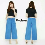 [3.3 Bundle Deals] Washed Jeans Culottes