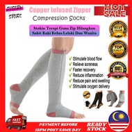 Stokin Terapi Bawah Lutut Guna Zip Melegakan Bengkak Stoking Sakit Kaki Kebas Peredaran Darah Lelaki
