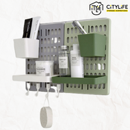 Citylife - Pegboard Wall Organiser Set No Punch- Big/Small