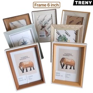 6inch Frame 6" Wooden Photo Frame Nordic Style Simple Luxury Photo Frame Setting Table Hanging