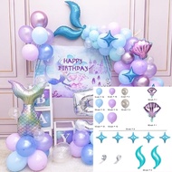 115 Pcs Balon Ungu Pink Latex Balon Garland Rantai Dekorasi Pesta Ulang Tahun Dekorasi