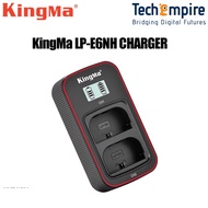 KingMa DSLR Camera Battery LP-E6NH LP-E6 LCD Dual Charger Set for Canon 5D MKIV 5D MKIII EOS R R5 R6