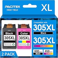 305 XL Ink Cartridges Replacement for HP 305 Printer Cartridges XL Black and Colour for HP DeskJet 2