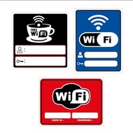 Free Wifi Area Signage, Wifi Signage 3M Sticker