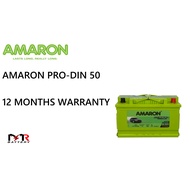 (Installation Provided) AMARON PRO DIN 50 CAR BATTERY BATERI KERATA