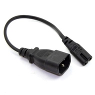 C14 to C7 Extension Cable Standard Molded IEC 320 C14 Socket to IEC C7 Plug AC Power Adapter Cable 0