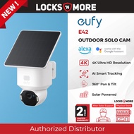 eufy SoloCam E42 — 4K solar outdoor camera with 360° tracking, AI intelligence, and active deterrenc