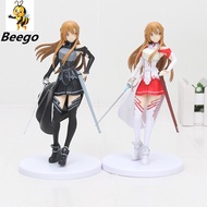 Anime SAO Sword Art Online Asuna Yuuki Kirito Collection Action Figure Model Toy 18cm FG2711