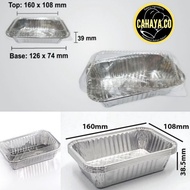 Aluminium Foil Tray 4438 With Clear Plastic Lid- 5PCS
