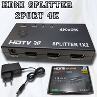 Hdmi splitter 2port 4k hdmi splitter 1input 2output 4k full hd 2 port 4k