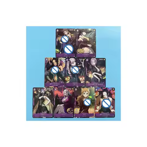 DIY OPCG One Piece Nami Robin Hancock Halloween Witch Cosplay Waifu Holographic Anime Trading Hobby 