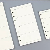 A6/A5 6 holes Binder refills/ loose leaves (FILLERS ONLY) BINDERS SOLD SEPARATELY A5 binder refill A