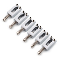 6pcs Sadel Gitar Elektrik Saddle Bridge Tremolo Fixed Dengan Kunci Pas Kode Senar 6 Jalur Jembatan T