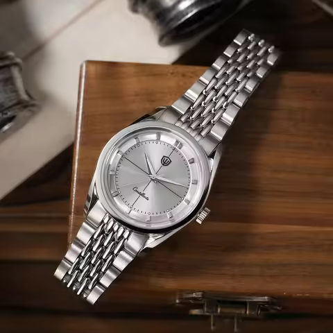 Watchdives WD1954 Arctic Classic 36mm Watch VH31Sweep Second Movement 316L Stainless Steel Watches S