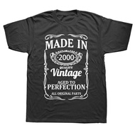Vintage 2000 22 Years Old T Shirt Men Cotton Short Sleeve Streetwear T-shirt Camiseta Clothing Funny