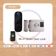 MOES Tuya WiFi Smart Lock Door Fingerprint Lock Smart Home Waterproof Lock Digital Door Lock Password For Home Hotel Security