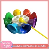 1qipin.my Musical Bell Toy  Metal Safe Bells 8 Notes Adjustable Volume for Kids Home