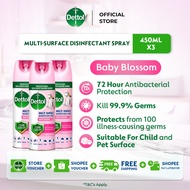 [Bundle of 3] Dettol Multi-Surface Disinfectant Spray Sakura Blossom 450 ML