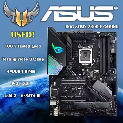 LGA 1151 Asus ROG STRIX Z390-F GAMING Motherboard DDR4 Intel 8th 9th-Gen i9 i7 i5 i3 128GB RGB Cross
