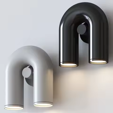 Led Wall Lamp U-shaped Background Beside Light Designer Minimalist Lighting Living Room Sofa Nordic 