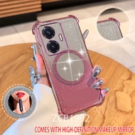 Casing vivo Y77 5G y77e Y76 5G Y76S Simple holder Phone Case for Lens Camera Protector TPU soft case