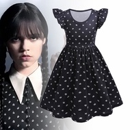 The Addams Family Wednesday Black Cosplay Costume