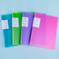 Notebook Binder Refillable Loose-leaf Notebook Shell Pink Purple A5 B5 Stationary School Supplies
