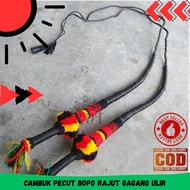 Cambuk pecut bopo tari panjang 2 meter jaranan kuda lumping