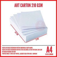 A4 210 GSM CARTON ART PAPER/ART PAPER GLOSSY PHOTO NAME CARD PAPER