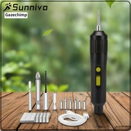 Gazechimp Handheld Electric Screwdriver Kit Rechargeable Electric Screwdriver Portable Hand Tool Lig
