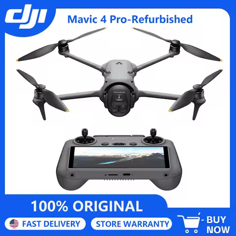 Refurbished DJI Mavic 4 Pro Flagship Tri-Camera Drone with 100MP 4/3 CMOS Hasselblad Camera, 30km/18