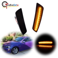 Gtinthebox Smoked Lens Amber LED Car Front Bumper Side Marker Indicator Lights For 2008-2009 Pontiac