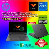 #HP215 USED HP VICTUS 16 Gaming Laptop intel i7-11800H 16GB 512GB SSD Nvidia Geforce RTX3060 RTX 306
