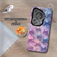 S25-Case hybrid IMD HUWAEI PURA 70 ULTRA - raibbon motif - casing huawei pura 70 ultra-casing-cassin
