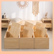 ✅Tatami Wooden Box Bed, Extended Bay Window Tatami Storage Bed, Storage Box, Solid Wood Storage Box,